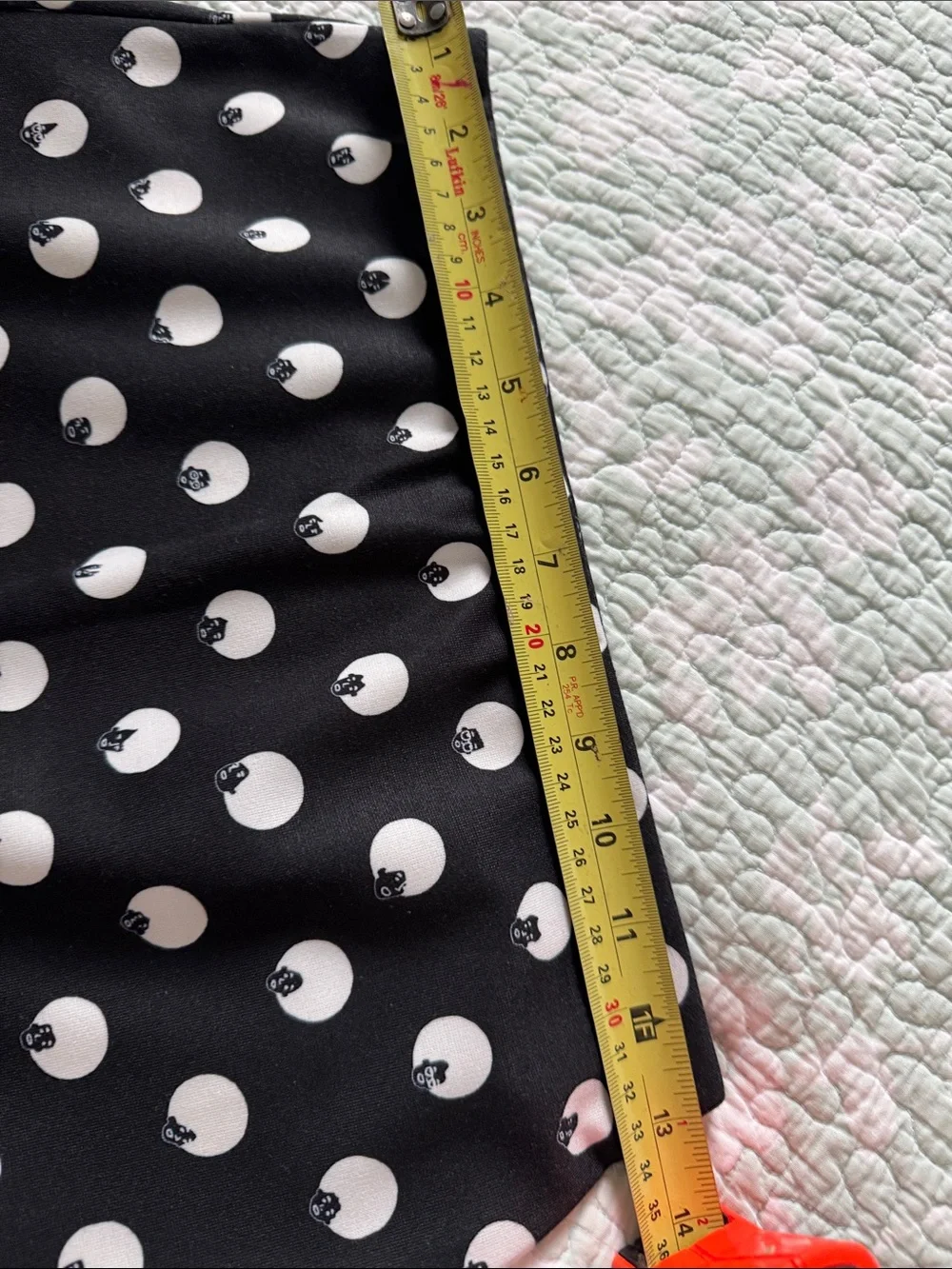 Black and White Polka Dot Pencil Skirt